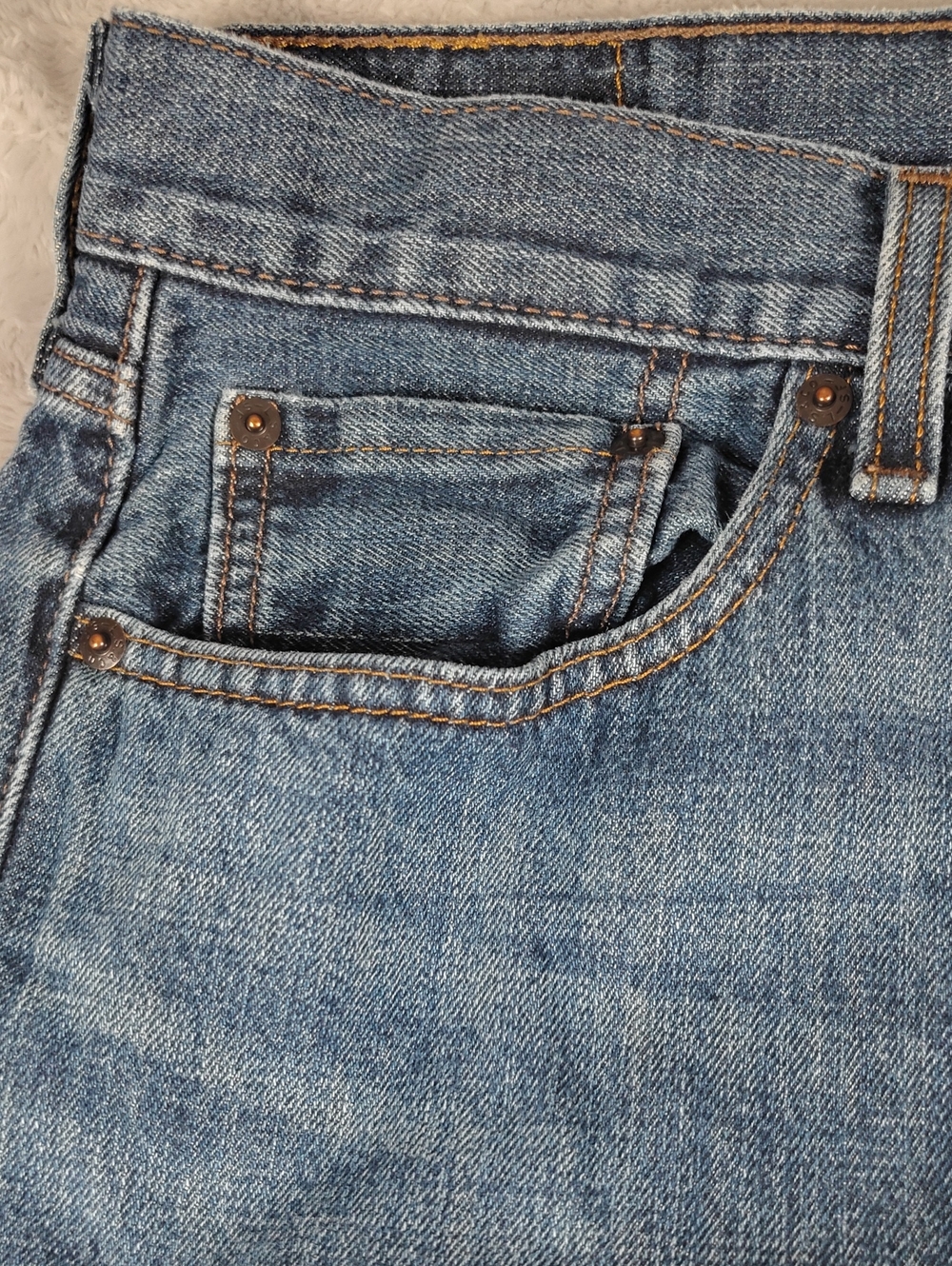 Levi's Mens Medium Wash Denim 527 Slim Fit Boot Cut Jeans Size 32 x 34 - Picture 4 of 12